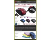 Mouse Verbatim Mini Nano grafito/azul/purpura/rojo (97470/471/473/540)
