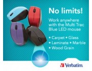 Mouse Verbatim Mini Nano wireless purp/rosa/azul/rojo (97666/667/668/669)