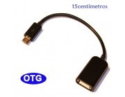 Cable micro USB 2.0 90 OTG a USB H 10 cm